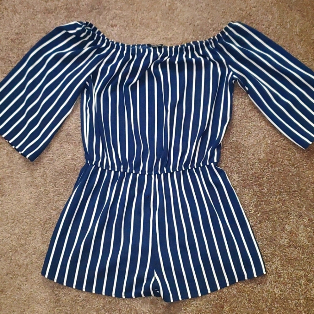 Stripped Romper